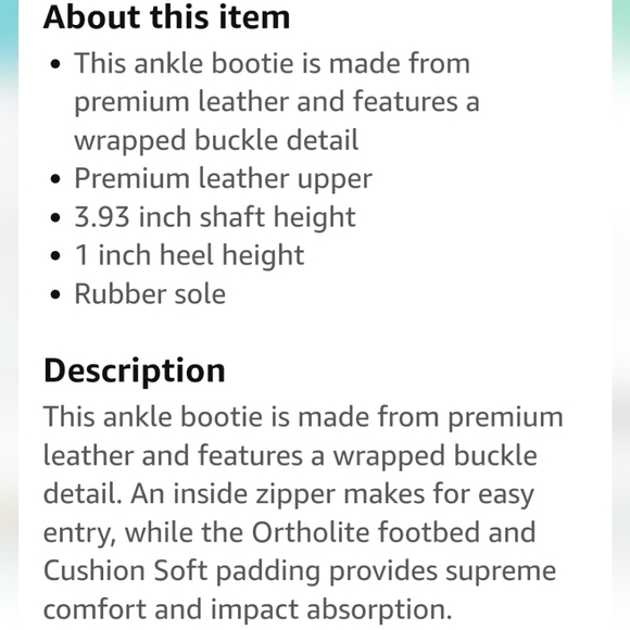 CLARKS CAMZIN DIME CUIR MARRON PONCE BOOTIES 5.5M - Picture 8 of 8